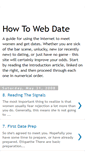 Mobile Screenshot of howtowebdate.blogspot.com