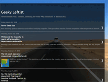 Tablet Screenshot of liberallygeeky.blogspot.com