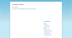 Desktop Screenshot of installation-interieurs.blogspot.com