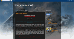 Desktop Screenshot of isachemist07.blogspot.com