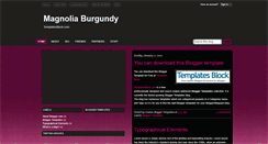 Desktop Screenshot of magnoliaburgundy-templatesblock.blogspot.com