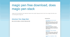 Desktop Screenshot of magicpenfreedownload.blogspot.com