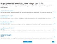 Tablet Screenshot of magicpenfreedownload.blogspot.com