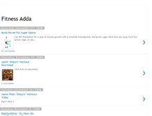 Tablet Screenshot of fitnessadda.blogspot.com