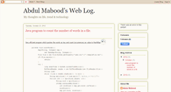 Desktop Screenshot of abdulmabood.blogspot.com