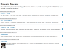 Tablet Screenshot of dreemiepreemie.blogspot.com