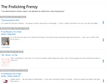 Tablet Screenshot of frolickingfrenzy.blogspot.com