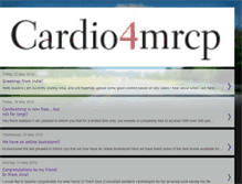 Tablet Screenshot of cardio4mrcp.blogspot.com