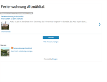 Tablet Screenshot of ferienwohnung-altmuehltal.blogspot.com