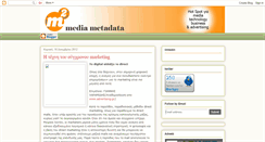 Desktop Screenshot of mediametadata.blogspot.com