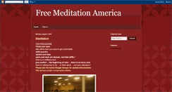 Desktop Screenshot of freemeditationamerica.blogspot.com