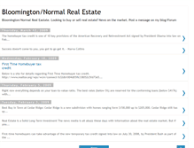 Tablet Screenshot of bloomingtonnormalrealestate.blogspot.com