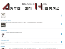 Tablet Screenshot of gustarteenhierro.blogspot.com