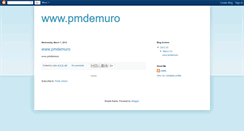 Desktop Screenshot of pmdemuro.blogspot.com