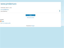 Tablet Screenshot of pmdemuro.blogspot.com