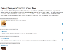 Tablet Screenshot of orangepumpkinprincess.blogspot.com