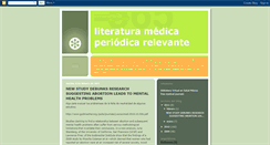 Desktop Screenshot of literaturamedicarelevante.blogspot.com