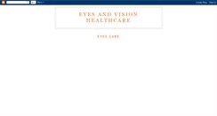 Desktop Screenshot of eyeshealth.blogspot.com