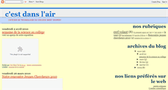 Desktop Screenshot of c-est-dans-l-air.blogspot.com