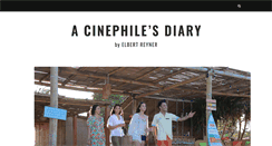 Desktop Screenshot of cinephilesdiary.blogspot.com