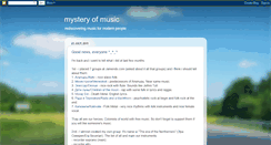 Desktop Screenshot of mysteryofmusic.blogspot.com