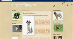 Desktop Screenshot of dogzwallpapers.blogspot.com