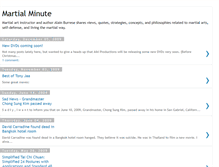 Tablet Screenshot of martialminute.blogspot.com