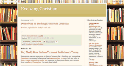 Desktop Screenshot of evolvingchristian.blogspot.com