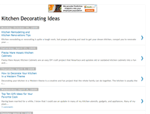 Tablet Screenshot of kitchendecorating-ideas.blogspot.com