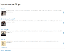 Tablet Screenshot of lapersonaquedirige.blogspot.com