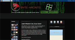 Desktop Screenshot of bytehacking.blogspot.com