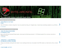 Tablet Screenshot of bytehacking.blogspot.com