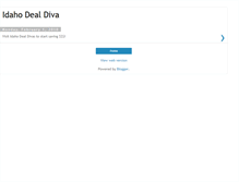 Tablet Screenshot of idahodealdiva.blogspot.com