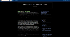 Desktop Screenshot of cedarrapidsflood2008.blogspot.com