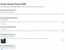 Tablet Screenshot of cedarrapidsflood2008.blogspot.com