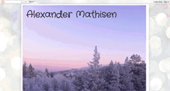 Desktop Screenshot of alexandermathisen.blogspot.com