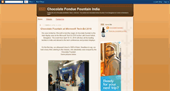 Desktop Screenshot of chocolatefountainindia.blogspot.com