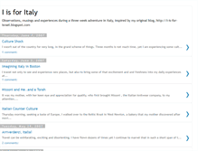 Tablet Screenshot of i-is-for-italy.blogspot.com