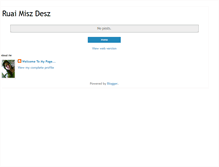 Tablet Screenshot of miszdesz.blogspot.com