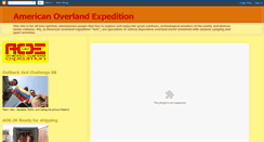 Desktop Screenshot of americanoverlandexpedition.blogspot.com