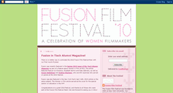 Desktop Screenshot of fusionfilmfestival.blogspot.com