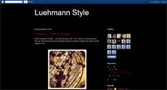 Desktop Screenshot of luehmannstyle.blogspot.com