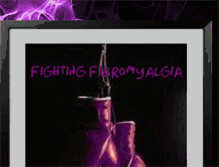 Tablet Screenshot of fibromyalgiafight.blogspot.com