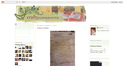 Desktop Screenshot of craftyconservative.blogspot.com