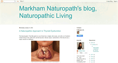 Desktop Screenshot of markhamnaturopath.blogspot.com