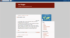 Desktop Screenshot of joe--blogger.blogspot.com