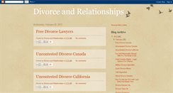 Desktop Screenshot of divorceandrelationships.blogspot.com