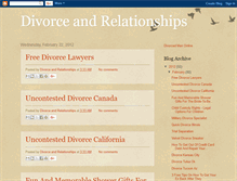 Tablet Screenshot of divorceandrelationships.blogspot.com