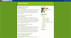 Desktop Screenshot of janicemurray.blogspot.com