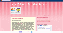 Desktop Screenshot of patootiebirthdays.blogspot.com